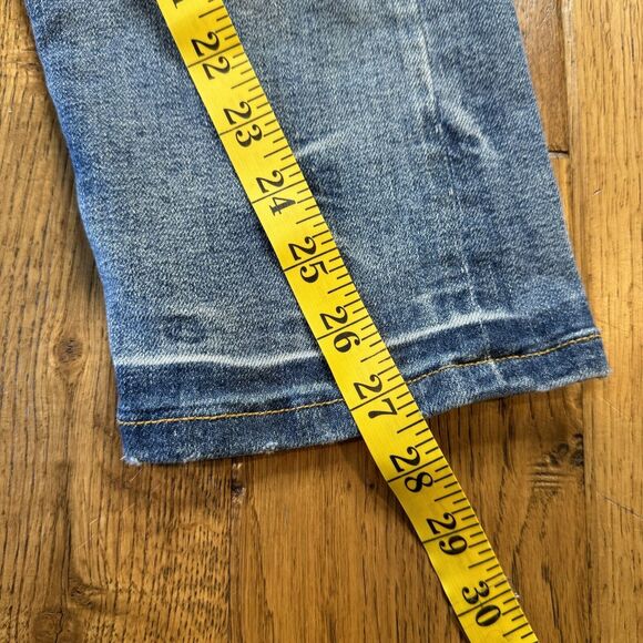 Anthropologie Pilcro Jeans The Vintage Straight High Rise Distressed Womens 27 - Picture 6 of 9